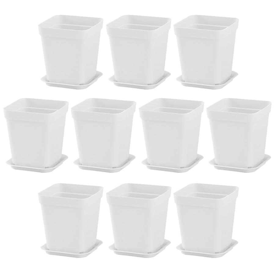 10/20pcs 7cm White Plastic Square Plant Pots with Drainage Trays - Ideal for Succulents, Office Desktop Gardening Balcony Decor
10/20pcs 7cm White Plastic Square Plant Pots with Drainage Trays - Ideal for Succulents, Office Desktop Gardening Balcony Decor