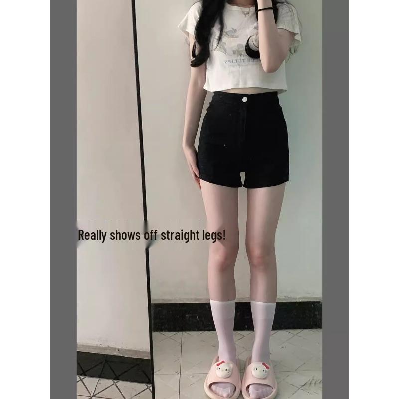 Women s Black High-Waisted Denim A-Line Shorts - Slimming, Sexy & Trendy Summer Style L: Height 155-165CM (109-120 lbs)
Women s Black High-Waisted Denim A-Line Shorts - Slimming, Sexy & Trendy Summer Style L: Height 155-165CM (109-120 lbs)