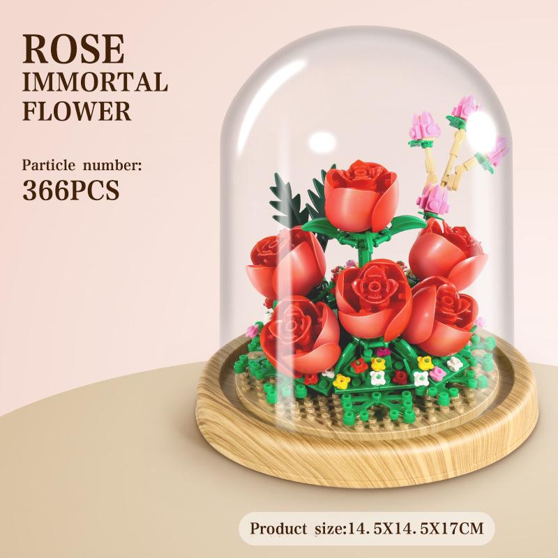 Flower Building Blocks with Dust Cover Diy Mini Bricks Home Decoration Plastic Model Assembly Kit Wedding Present Children Gift
Flower Building Blocks with Dust Cover Diy Mini Bricks Home Decoration Plastic Model Assembly Kit Wedding Present Children Gift