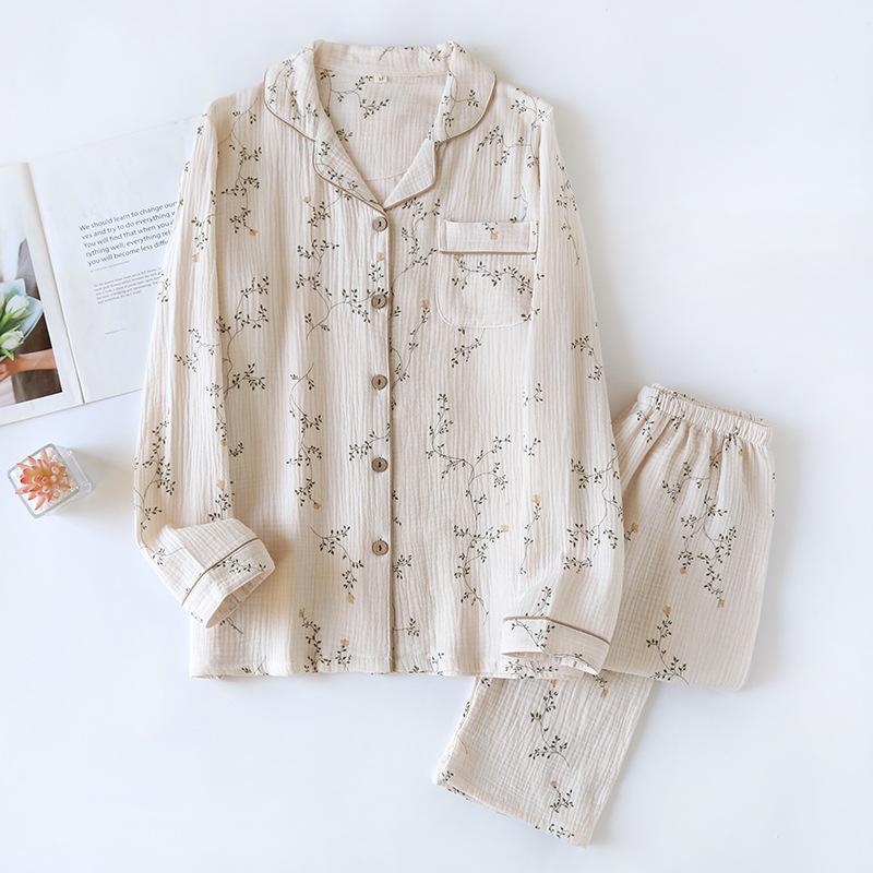 Милые милые пижамные комплекты для женщин, двойная марля, сморщенная хлопковая пижама с длинными рукавами и рисунком из чистого хлопка 2XL
Милые милые пижамные комплекты для женщин, двойная марля, сморщенная хлопковая пижама с длинными рукавами и рисунком из чистого хлопка 2XL