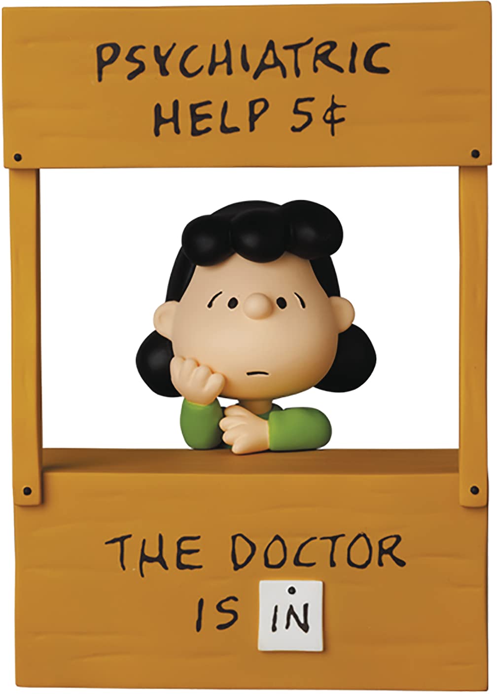 UDF Ultra Detail Figure No.619 PEANUTS SERIES 12 PSYCHIATRIC HELP LUCY Psychoanalysis Stand Lucy Total height approx. 120mm Painted Finished Figure
UDF Ultra Detail Figure No.619 PEANUTS SERIES 12 PSYCHIATRIC HELP LUCY Psychoanalysis Stand Lucy Total height approx. 120mm Painted Finished Figure
