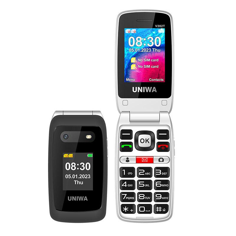 UNIWA V202T 4G Раскладушка Телефон для пожилых людей Двойной экран Кнопка SOS Клавиатура Функциональный телефон 48MB&128MB красный
UNIWA V202T 4G Раскладушка Телефон для пожилых людей Двойной экран Кнопка SOS Клавиатура Функциональный телефон 48MB&128MB красный