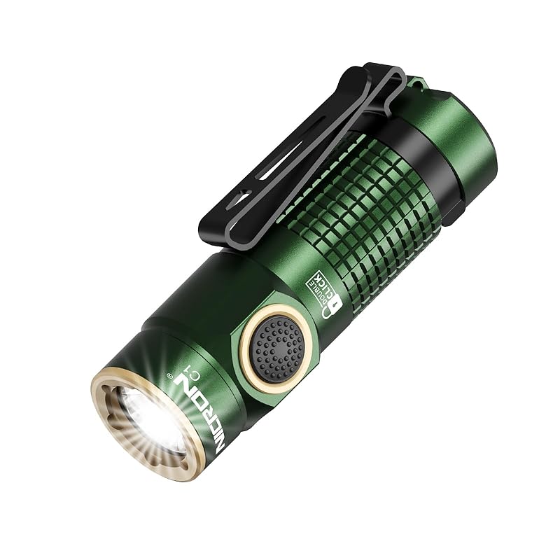 Nicron rechargeable pocket flashlight IPX8 waterproof up to 1200 lumens aluminum alloy body hand light C1 EDC flashlight
Nicron rechargeable pocket flashlight IPX8 waterproof up to 1200 lumens aluminum alloy body hand light C1 EDC flashlight