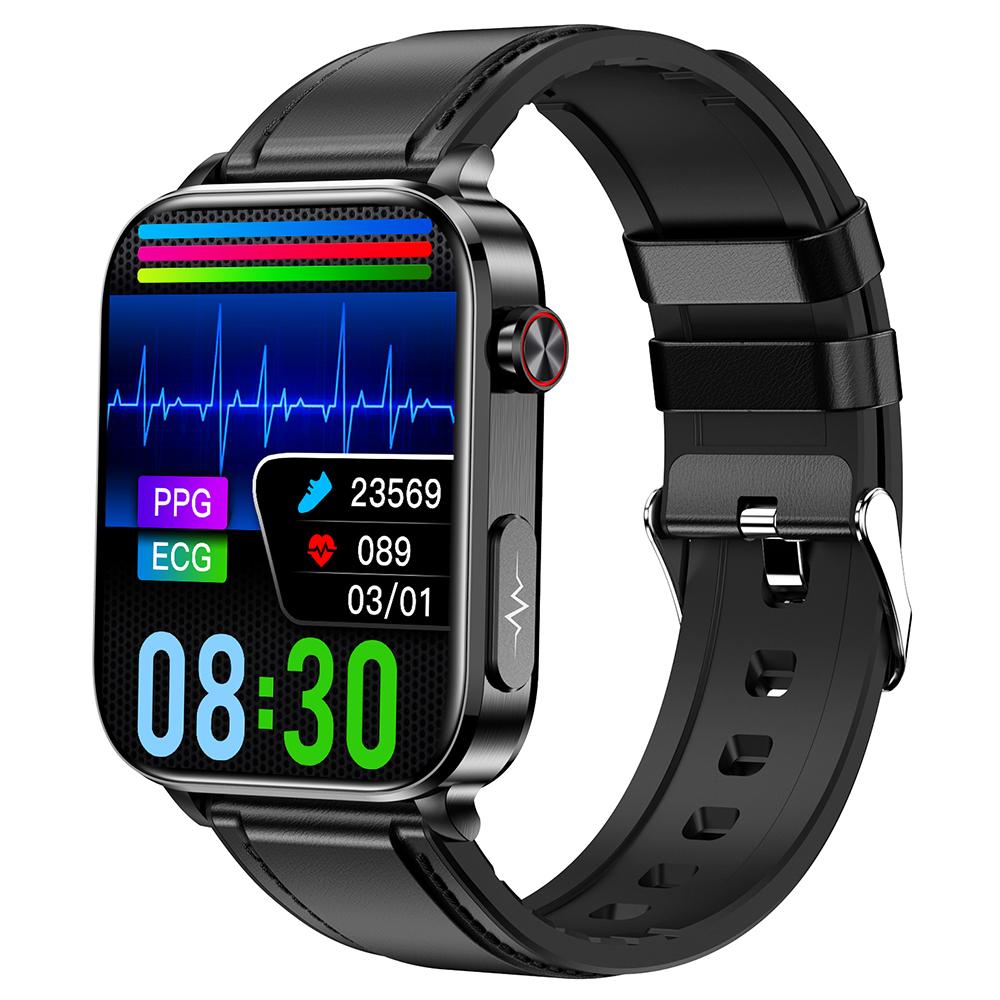 TK15 1.96 Smart Watch Bluetooth Call ECG Heart Rate Temperature Monitoring Sports Bracelet with Pedometer, Leather Strap
TK15 1.96 Smart Watch Bluetooth Call ECG Heart Rate Temperature Monitoring Sports Bracelet with Pedometer, Leather Strap