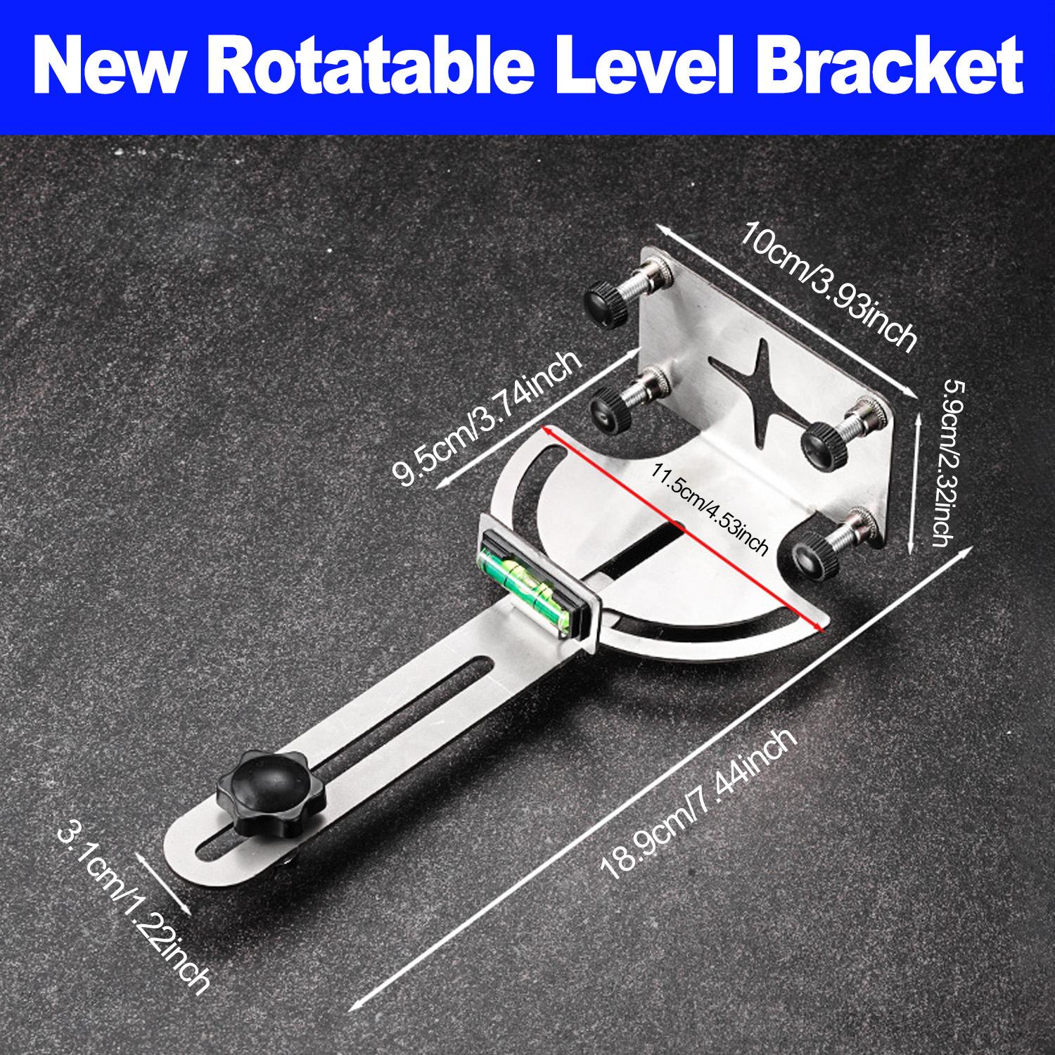 360 Degree Rotating Lasers Level Holder With Fluorescent Night Bubble And Tool Less Wall Mounting For Easy Installation срібний
360 Degree Rotating Lasers Level Holder With Fluorescent Night Bubble And Tool Less Wall Mounting For Easy Installation срібний