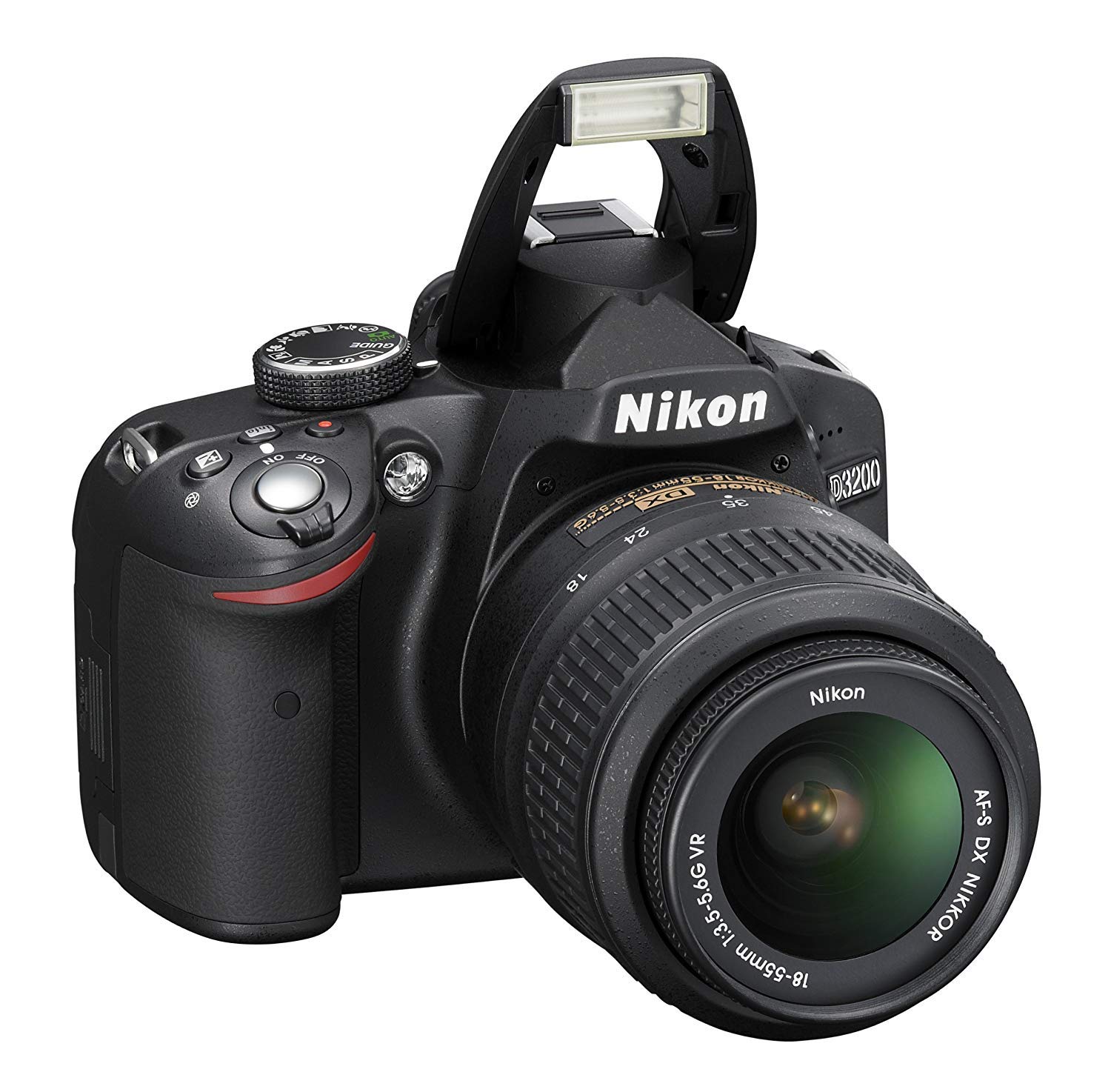 Цифрова дзеркальна фотокамера Nikon D3200 Комплект об’єктивів DX NIKKOR VR Включено чорний D3200LKBK AF-S 18-55mm f/3.5-5.6G чорний
Цифрова дзеркальна фотокамера Nikon D3200 Комплект об’єктивів DX NIKKOR VR Включено чорний D3200LKBK AF-S 18-55mm f/3.5-5.6G чорний