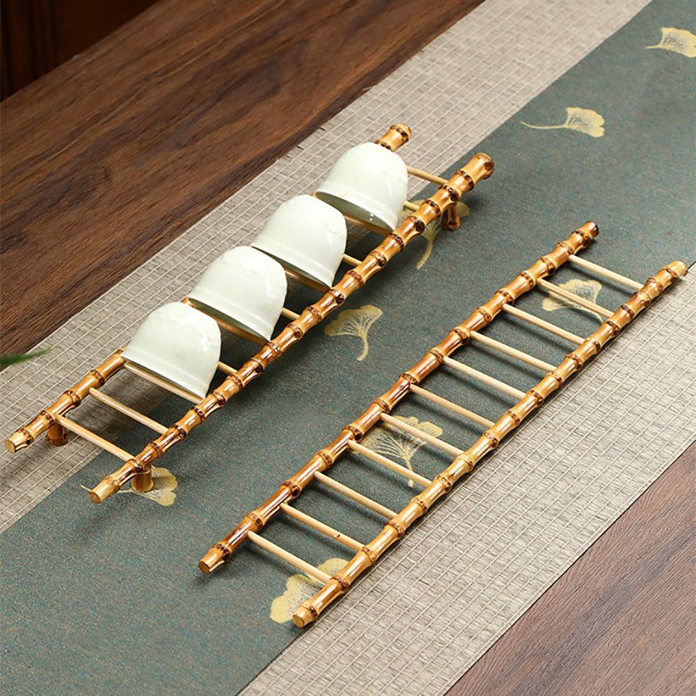 Multi-purpose Bamboo Ladder Cup Holder Yellow Tea Accessories Desktop Ornament 7 levels
Multi-purpose Bamboo Ladder Cup Holder Yellow Tea Accessories Desktop Ornament 7 levels