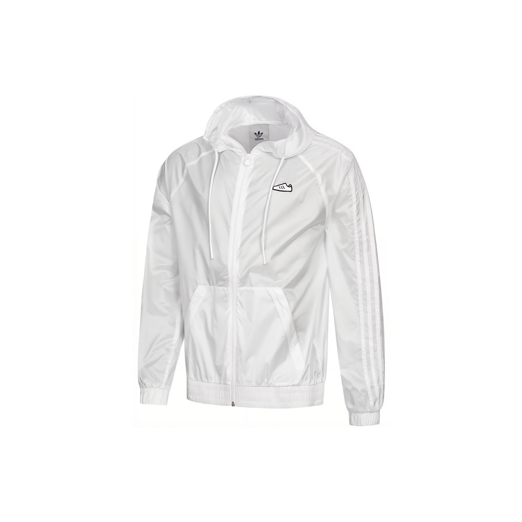 Adidas Originals Embroidered Patch Striped Hooded Windbreaker Men Outerwear White IA3939 M
Adidas Originals Embroidered Patch Striped Hooded Windbreaker Men Outerwear White IA3939 M