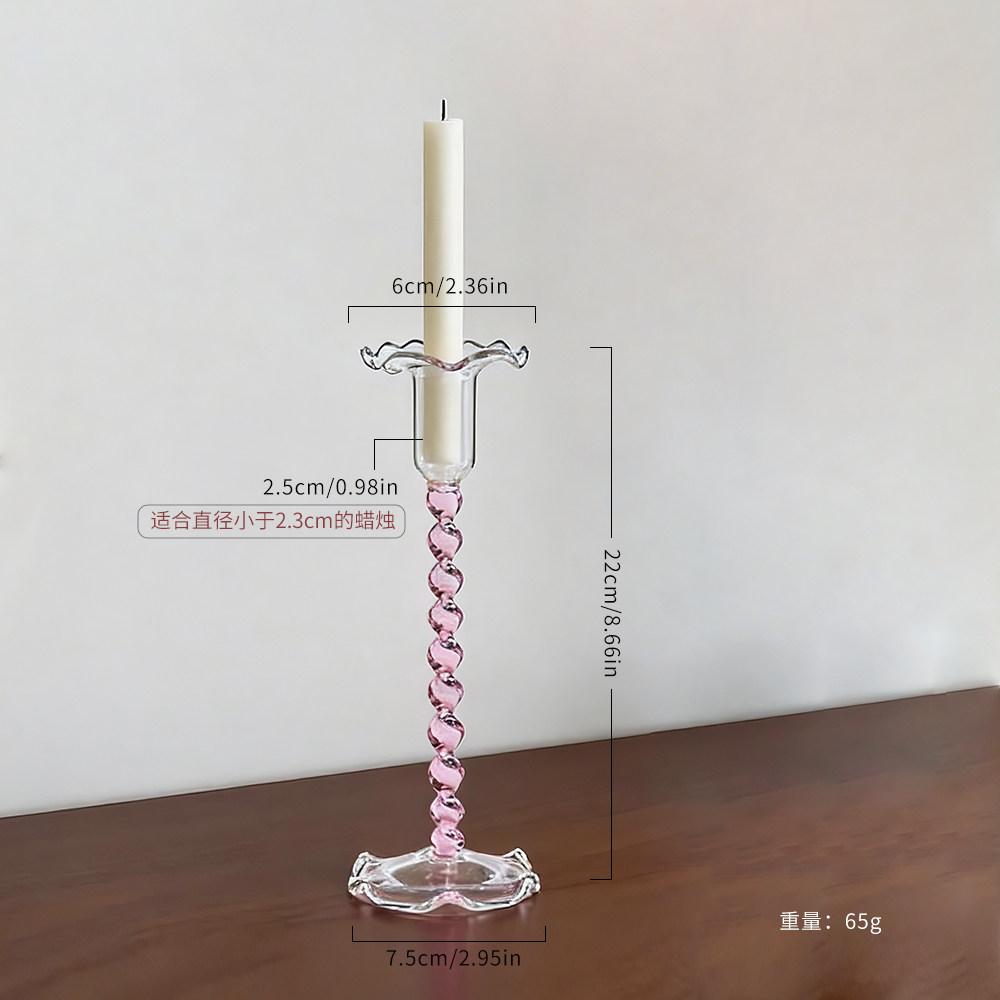 Retro Flower Bud Candle Holder Color Spiral Candle Glass Candlesticks Wedding Home Creative Desktop decoration S&1Pc
Retro Flower Bud Candle Holder Color Spiral Candle Glass Candlesticks Wedding Home Creative Desktop decoration S&1Pc