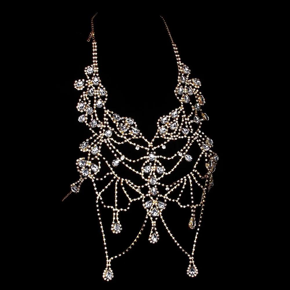 Luxury Rhinestone Body Chain Bra Necklace Bikini Jewelry for Women Drop Crystal Bralette Hollow Clothing Decoration Jewellery золотой
Luxury Rhinestone Body Chain Bra Necklace Bikini Jewelry for Women Drop Crystal Bralette Hollow Clothing Decoration Jewellery золотой