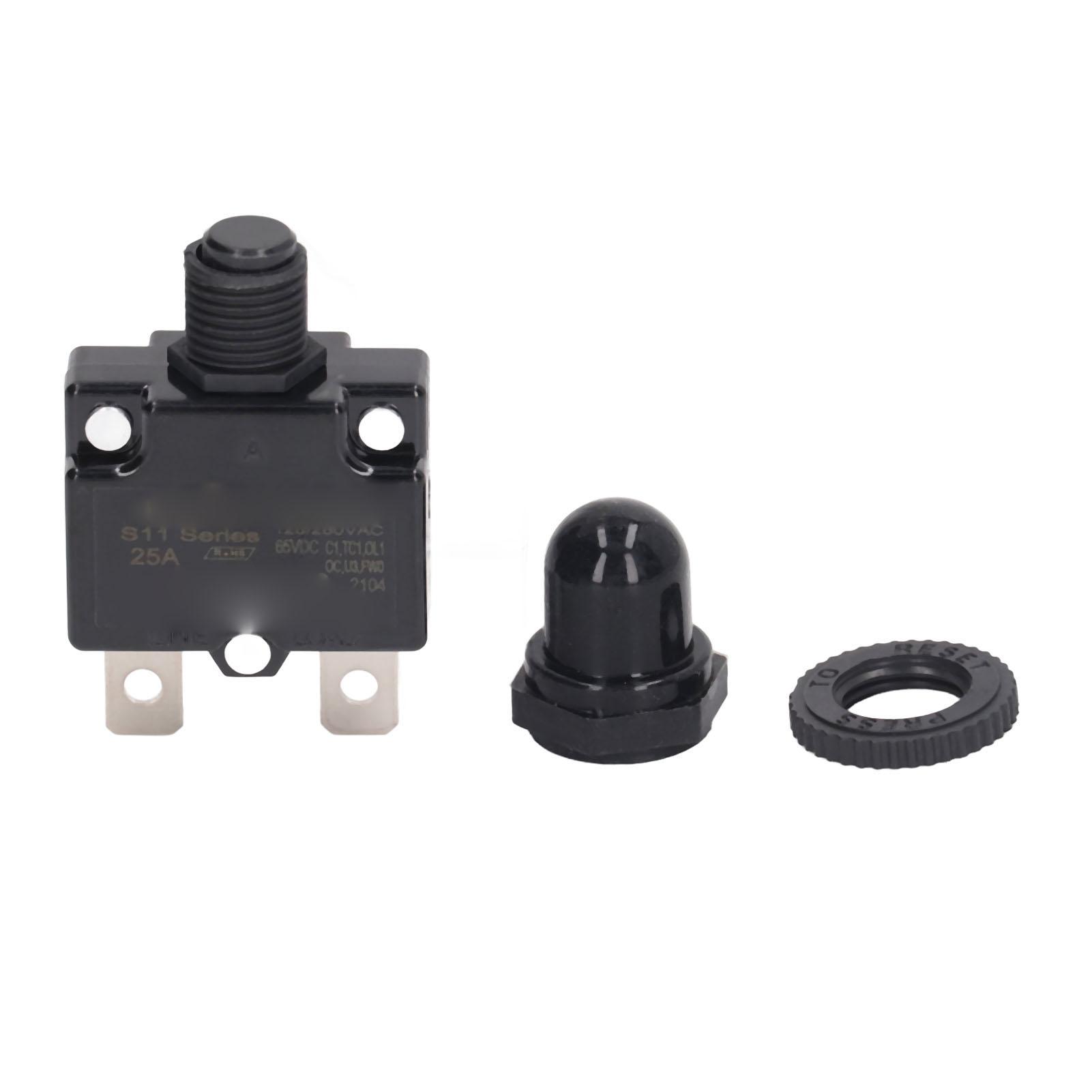 10 Комплект 125 250VAC 65VDC 25A Реле з ручним скиданням Корпус ПК Срібні контакти Захист від перевантаження з
10 Комплект 125 250VAC 65VDC 25A Реле з ручним скиданням Корпус ПК Срібні контакти Захист від перевантаження з