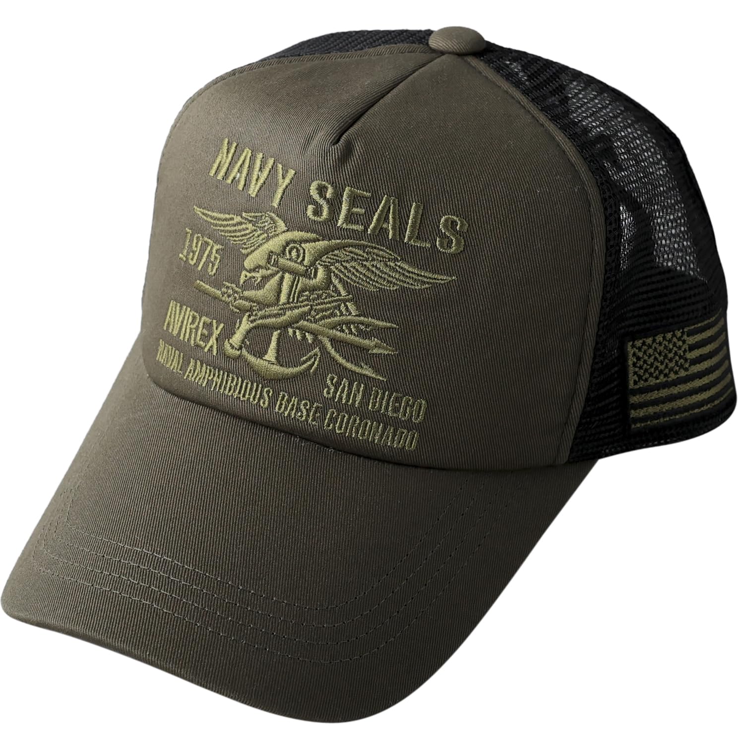 AVIREX Standard Military Mesh Cap XL NAVYSEALS Khaki x Olive
AVIREX Standard Military Mesh Cap XL NAVYSEALS Khaki x Olive