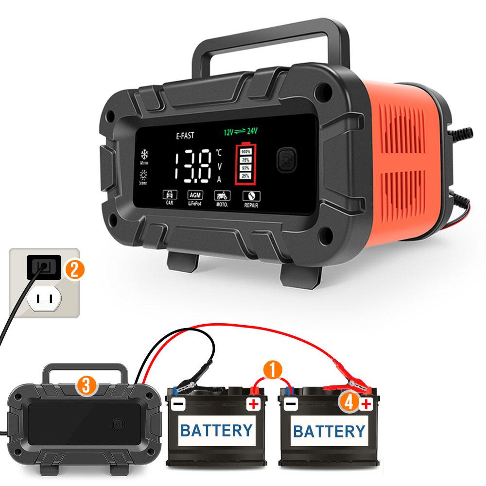 10A Высокая мощность для мотоцикла внедорожника грузовик 12V 24V светодиодный дисплей импульсный ремонт зарядка аккумулятора интеллектуальное автомобильное зарядное устройство многофункциональное EU
10A Высокая мощность для мотоцикла внедорожника грузовик 12V 24V светодиодный дисплей импульсный ремонт зарядка аккумулятора интеллектуальное автомобильное зарядное устройство многофункциональное EU