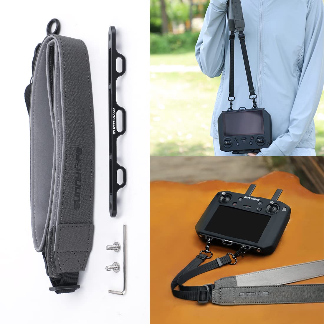 Alever Hanging Rope Aluminum Alloy Leather Sling Shoulder Strap for DJI RC Control with Screen Multi-Purpose PRO/Remote
Alever Hanging Rope Aluminum Alloy Leather Sling Shoulder Strap for DJI RC Control with Screen Multi-Purpose PRO/Remote