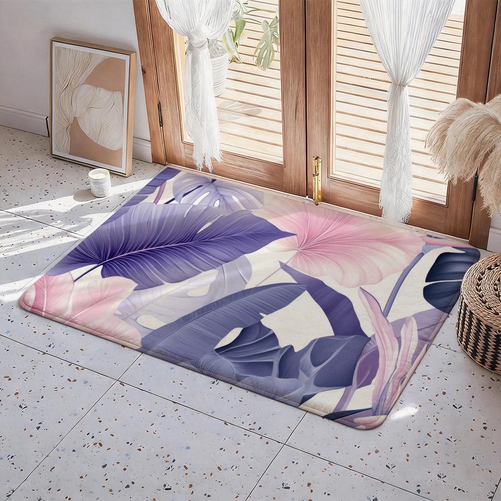 Plant L Leaves Floor Mat Eco Flannel Doormat Non Slip Odorless Indoor Floor Rug Soft Short Plush Home Mat 50x80cm
Plant L Leaves Floor Mat Eco Flannel Doormat Non Slip Odorless Indoor Floor Rug Soft Short Plush Home Mat 50x80cm