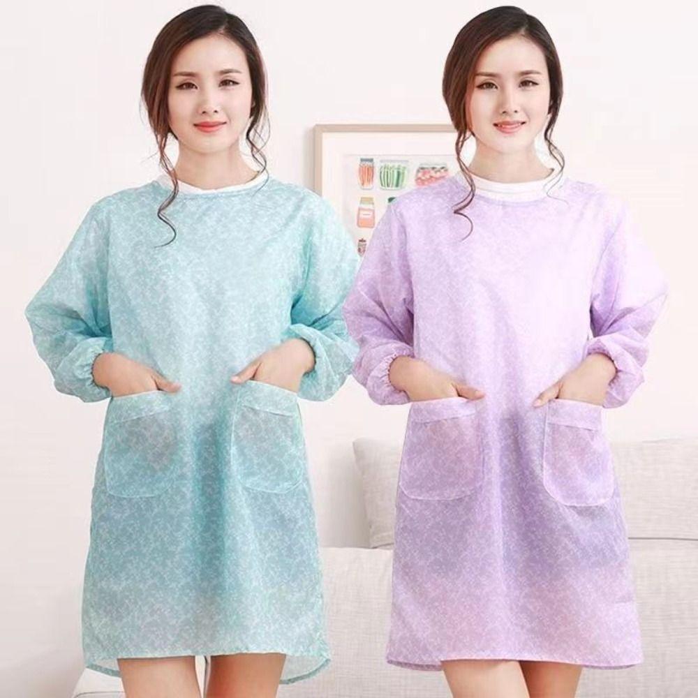 Polyester Waterproof Apron Oil Resistant Kitchen Long-Sleeved Smock Long Sleeve Apron Home розовый
Polyester Waterproof Apron Oil Resistant Kitchen Long-Sleeved Smock Long Sleeve Apron Home розовый