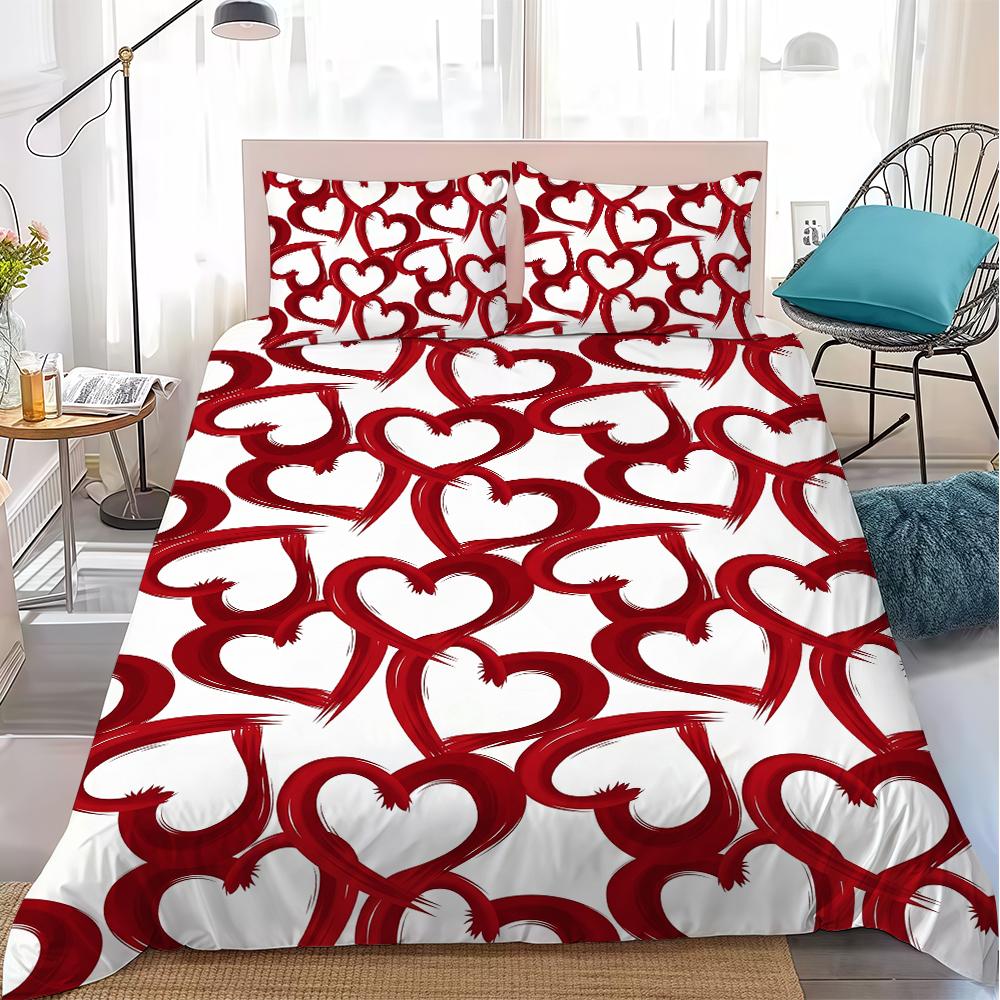 Heart Love Duvet Cover Set Home Style Bedding Soft Laundry Cotton Bed 3 Piece Set Student Dormitory Gift 135x200cm
Heart Love Duvet Cover Set Home Style Bedding Soft Laundry Cotton Bed 3 Piece Set Student Dormitory Gift 135x200cm