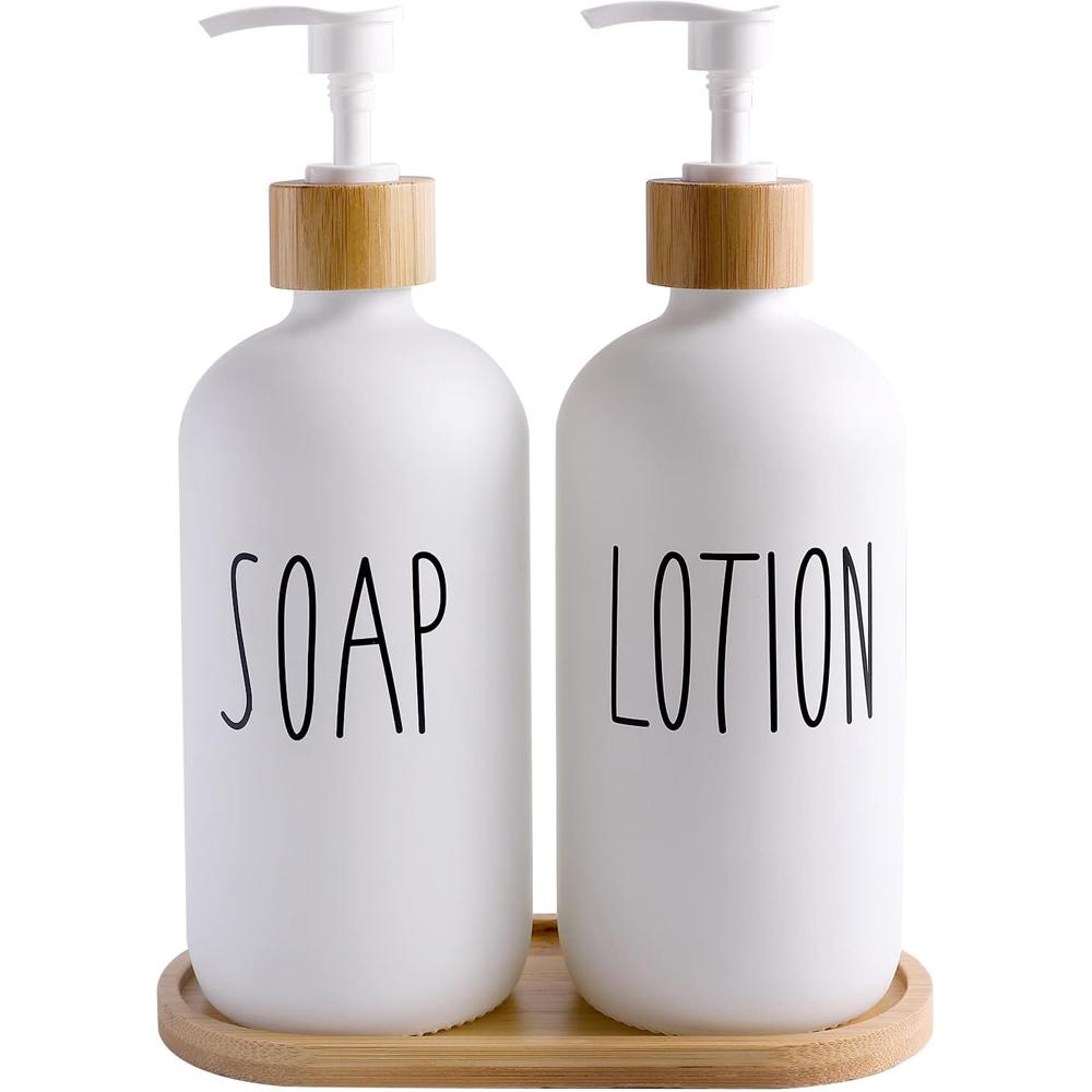 Glass Soap Dispenser Set, Contains Hand Soap and Dish, Suitable for Kitchen Decor
Glass Soap Dispenser Set, Contains Hand Soap and Dish, Suitable for Kitchen Decor