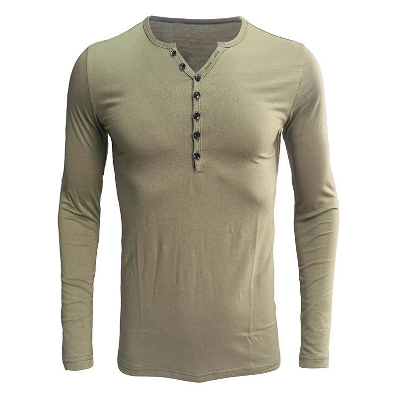Men s Long Sleeve Solid Henry Shirt US code 2XL
Men s Long Sleeve Solid Henry Shirt US code 2XL