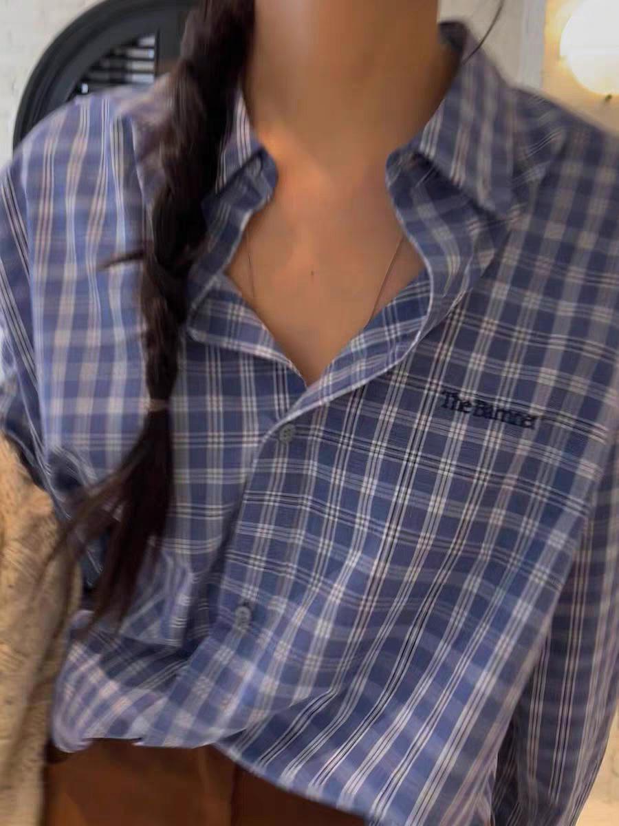 Корейская ретро-клетчатая свободная рубашка с длинными рукавами Men s Size
Корейская ретро-клетчатая свободная рубашка с длинными рукавами Men s Size