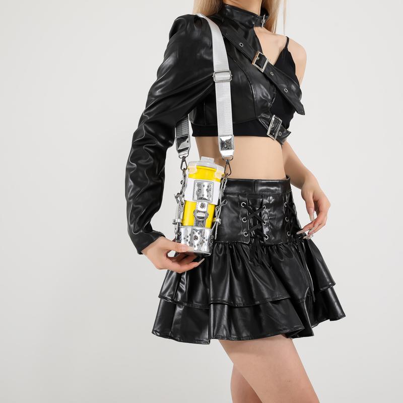 Punk Women Mini Bucket Tote Bag Motorclye Girls Crossbody Bag For Water Bottle Gothic Female Shoulder Bag Rivet Black Handbag
Punk Women Mini Bucket Tote Bag Motorclye Girls Crossbody Bag For Water Bottle Gothic Female Shoulder Bag Rivet Black Handbag