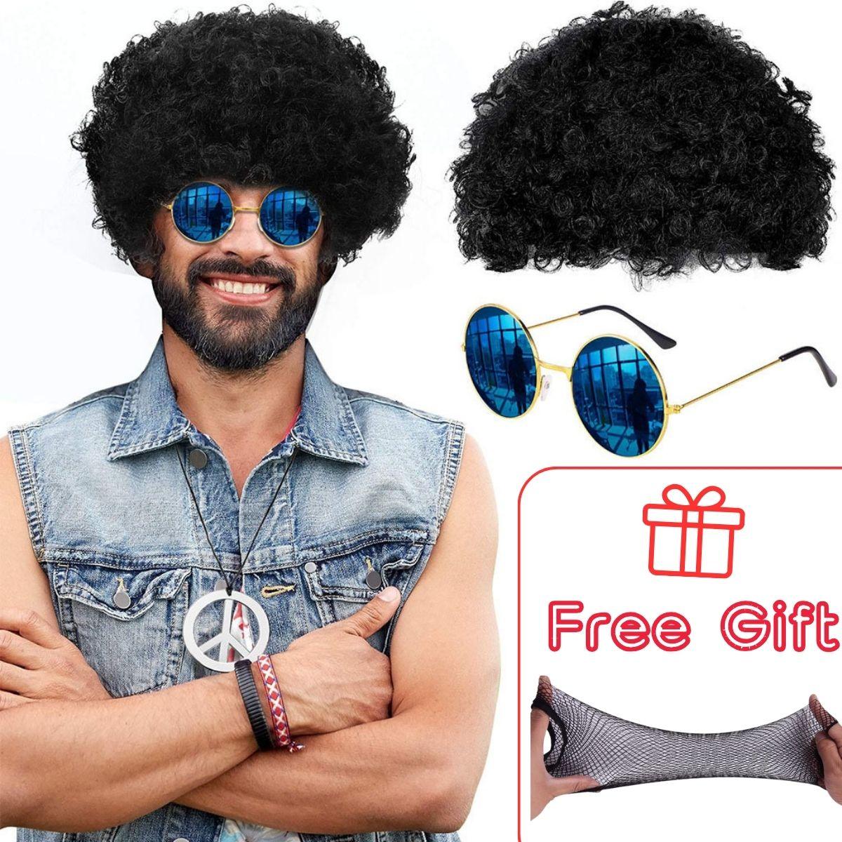 Curly and Fluffy Costume Disco Style Synthetic Wig for Men With Glasses Party or Cosplay Costume Gifts
Curly and Fluffy Costume Disco Style Synthetic Wig for Men With Glasses Party or Cosplay Costume Gifts