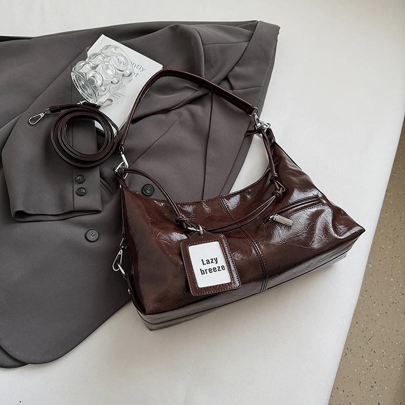 PU Leather Shoulder Bags for Women 2026 Luxury Designer Crossbody Bag Females Fashion Underarm Bags Handbags and Purses кавовий
PU Leather Shoulder Bags for Women 2026 Luxury Designer Crossbody Bag Females Fashion Underarm Bags Handbags and Purses кавовий