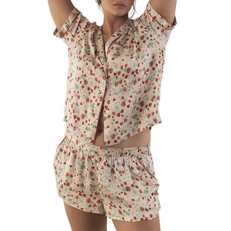 Women s Bestseller Homewear: Short-Sleeve Cardigan and Shorts Pajama Set with Digital Print Medium
Women s Bestseller Homewear: Short-Sleeve Cardigan and Shorts Pajama Set with Digital Print Medium