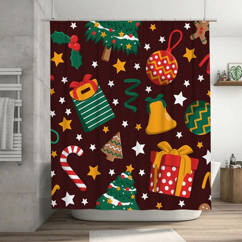 Tu Christmas Shower Curtain Festive Holiday Decor Waterproof Bathroom Set Holiday Xmas Pattern Backdrop W60H190(CM)-1 Pcs
Tu Christmas Shower Curtain Festive Holiday Decor Waterproof Bathroom Set Holiday Xmas Pattern Backdrop W60H190(CM)-1 Pcs