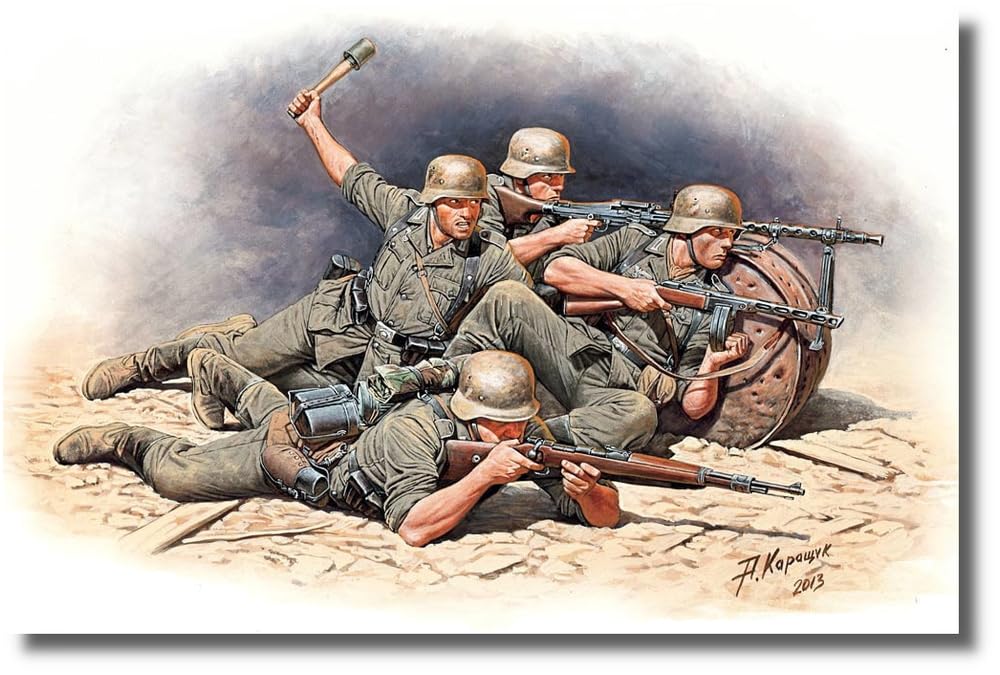 Master Box German 5 Infantry Battle Scene Eastern Front Series Plastic Model MB35102 1/35 No.1
Master Box German 5 Infantry Battle Scene Eastern Front Series Plastic Model MB35102 1/35 No.1