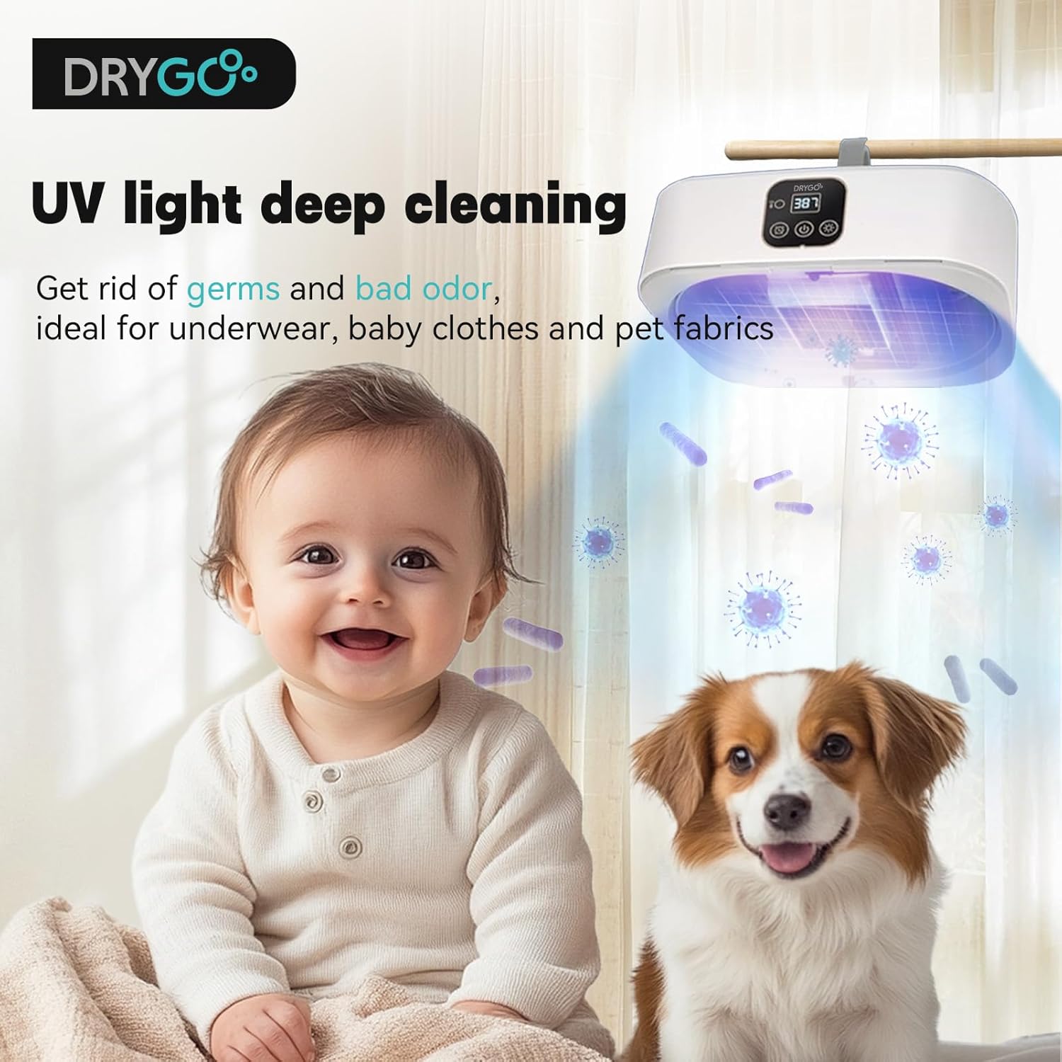Портативна міні-електрична сушарка Drygo Xpress, швидке сушіння за 30 хвилин, УФ-очищення, для подорожей та дому United States
Портативна міні-електрична сушарка Drygo Xpress, швидке сушіння за 30 хвилин, УФ-очищення, для подорожей та дому United States