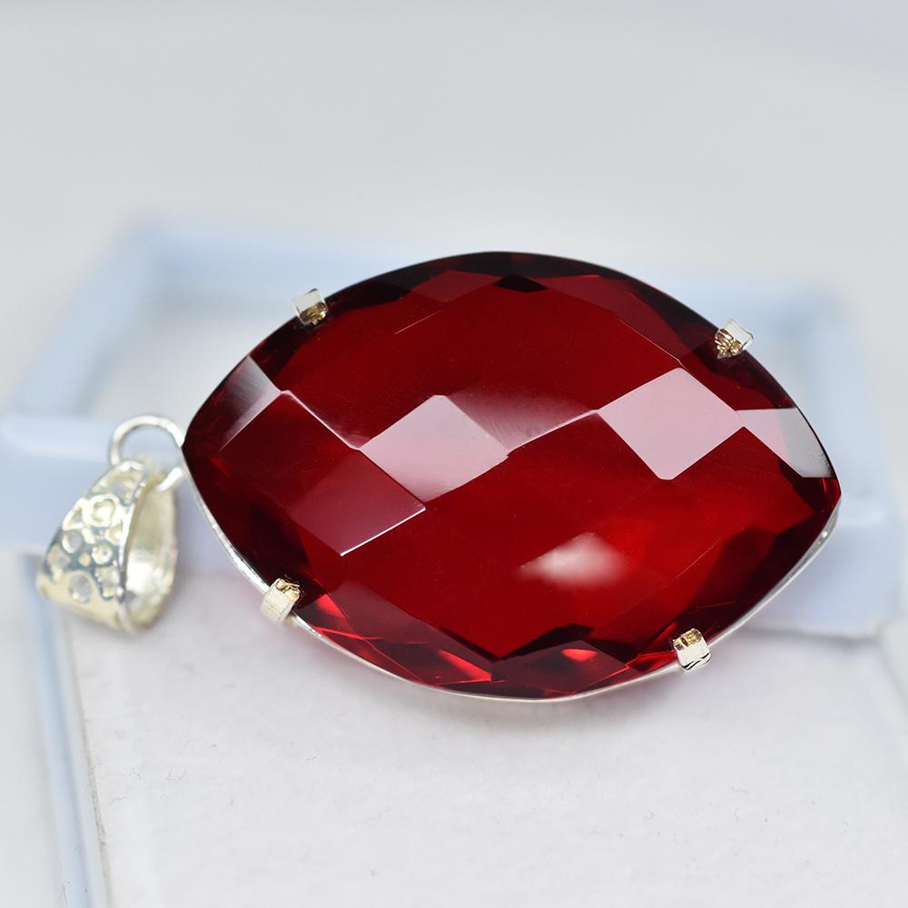 132 Ct Red Topaz Marquise Cut 925 Sterling Silver Pendant Certified Gemstone MY.PD-82-NS 54.6 mm approx червоний
132 Ct Red Topaz Marquise Cut 925 Sterling Silver Pendant Certified Gemstone MY.PD-82-NS 54.6 mm approx червоний