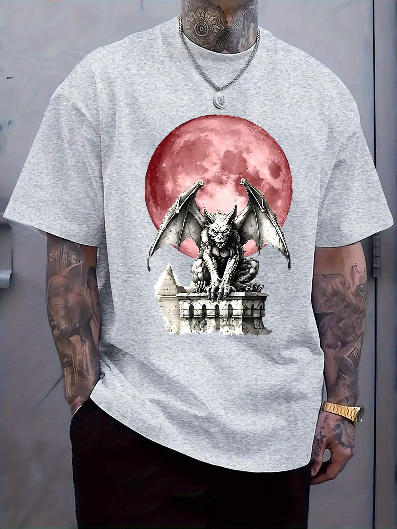 Devil s Blood Moon Illustration Print Round Neck Short Sleeve T-shirt Fashion Regular Fit T-shirt Spring/Summer Vacation XXL
Devil s Blood Moon Illustration Print Round Neck Short Sleeve T-shirt Fashion Regular Fit T-shirt Spring/Summer Vacation XXL