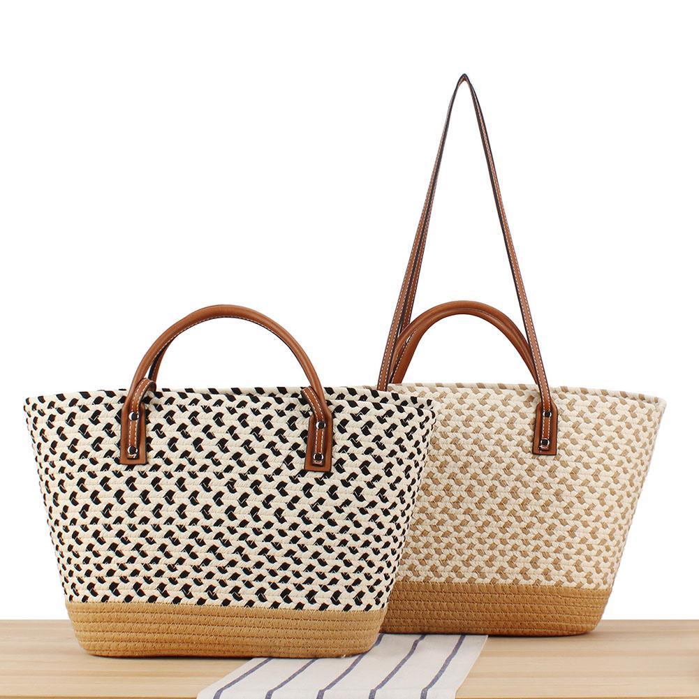 Women Woven Tote Bag Stylish Shoulder Bag Large Capacity Handmade Woven Tote Bohemian Patchwork for Outdoor Travel
Women Woven Tote Bag Stylish Shoulder Bag Large Capacity Handmade Woven Tote Bohemian Patchwork for Outdoor Travel
