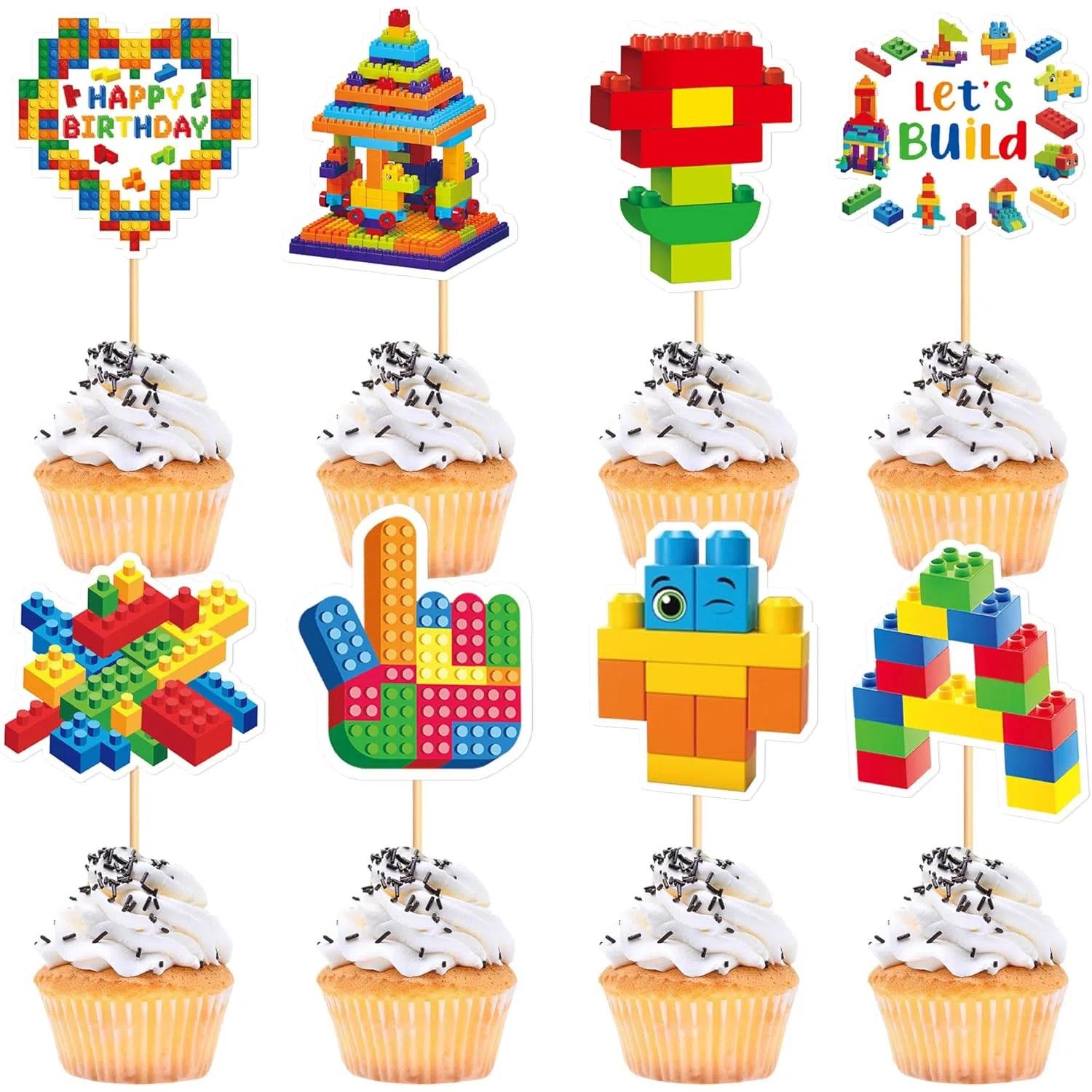 24Pcs Building Block Birthday Party Cupcake Toppers Boy Girl Birthday Party Decorations Brick Themed Building Block Birthday Dec
24Pcs Building Block Birthday Party Cupcake Toppers Boy Girl Birthday Party Decorations Brick Themed Building Block Birthday Dec