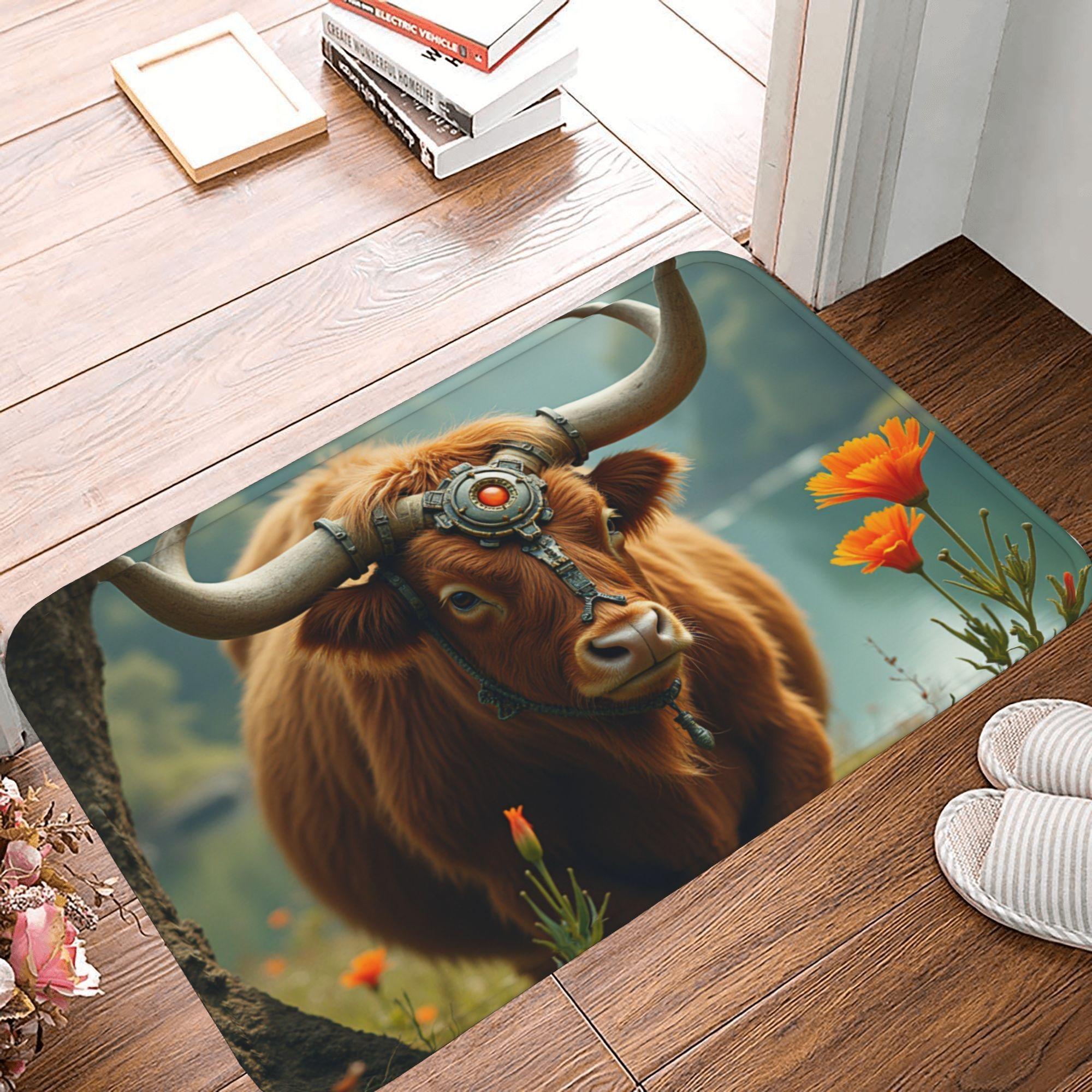 1PC Hightland Cow Pattern Kitchen Rug Non-Slip Door Mat Pop design Bathroom Rug Bath Mat Carpet for Home Sink Laundry Decor 40cm x 60cm
1PC Hightland Cow Pattern Kitchen Rug Non-Slip Door Mat Pop design Bathroom Rug Bath Mat Carpet for Home Sink Laundry Decor 40cm x 60cm