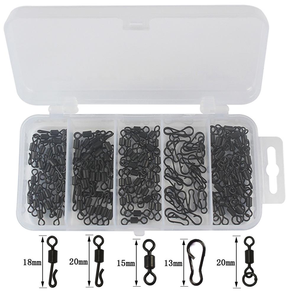 150 шт. Рибальський вертлюг Кульковий вертлюг Рибальський застібка-карабін Рибальський штифт-вертлюг 150 pieces#1
150 шт. Рибальський вертлюг Кульковий вертлюг Рибальський застібка-карабін Рибальський штифт-вертлюг 150 pieces#1