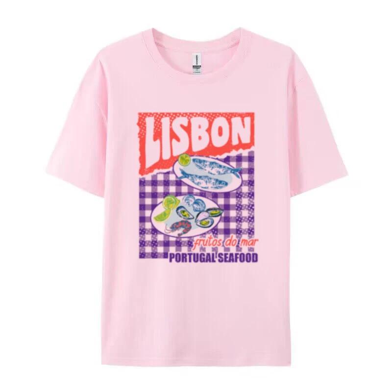 Women Retro Lisbon Seafood Graphic Tees Sardine Oyster T Shirt Cute Aesthetic Foodie TShirt Unisex Summer Loose Vacation Tops 4XL
Women Retro Lisbon Seafood Graphic Tees Sardine Oyster T Shirt Cute Aesthetic Foodie TShirt Unisex Summer Loose Vacation Tops 4XL
