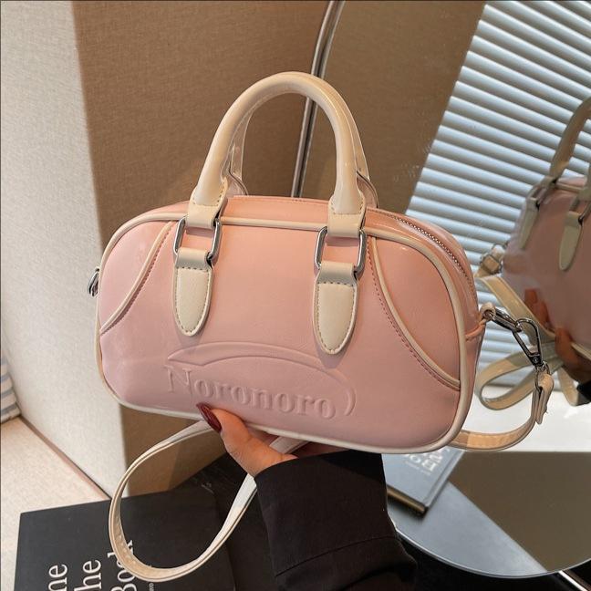 Portable Boston Bag Women S Trend Splicing Shoulder Bag Foreign Style Casual Messenger Bag розовый
Portable Boston Bag Women S Trend Splicing Shoulder Bag Foreign Style Casual Messenger Bag розовый
