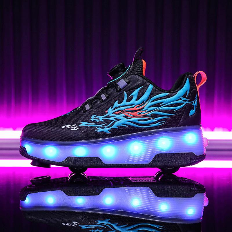 New roller skates small four-wheel sports pulley runaway shoes boys with lights luminous shoes flying 40
New roller skates small four-wheel sports pulley runaway shoes boys with lights luminous shoes flying 40