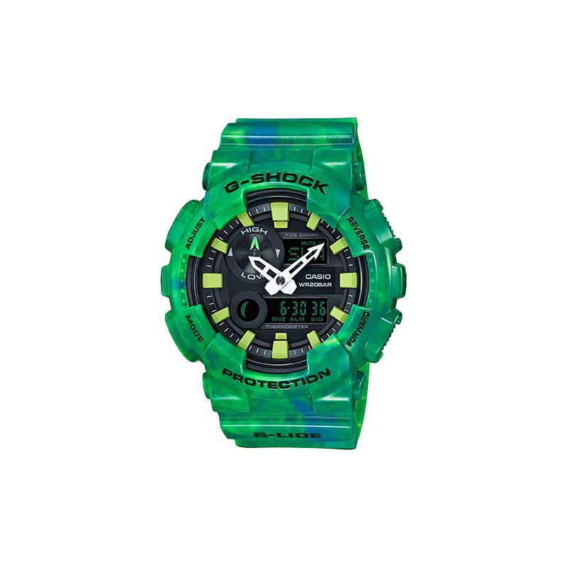 Casio CASIOG-SHOCK G-LIDE Series Fashionable Street Tide and Moon Phase Dual Display Quartz Movement Resin Strap Japanese and Korean GAX-100MB-3A чорний
Casio CASIOG-SHOCK G-LIDE Series Fashionable Street Tide and Moon Phase Dual Display Quartz Movement Resin Strap Japanese and Korean GAX-100MB-3A чорний