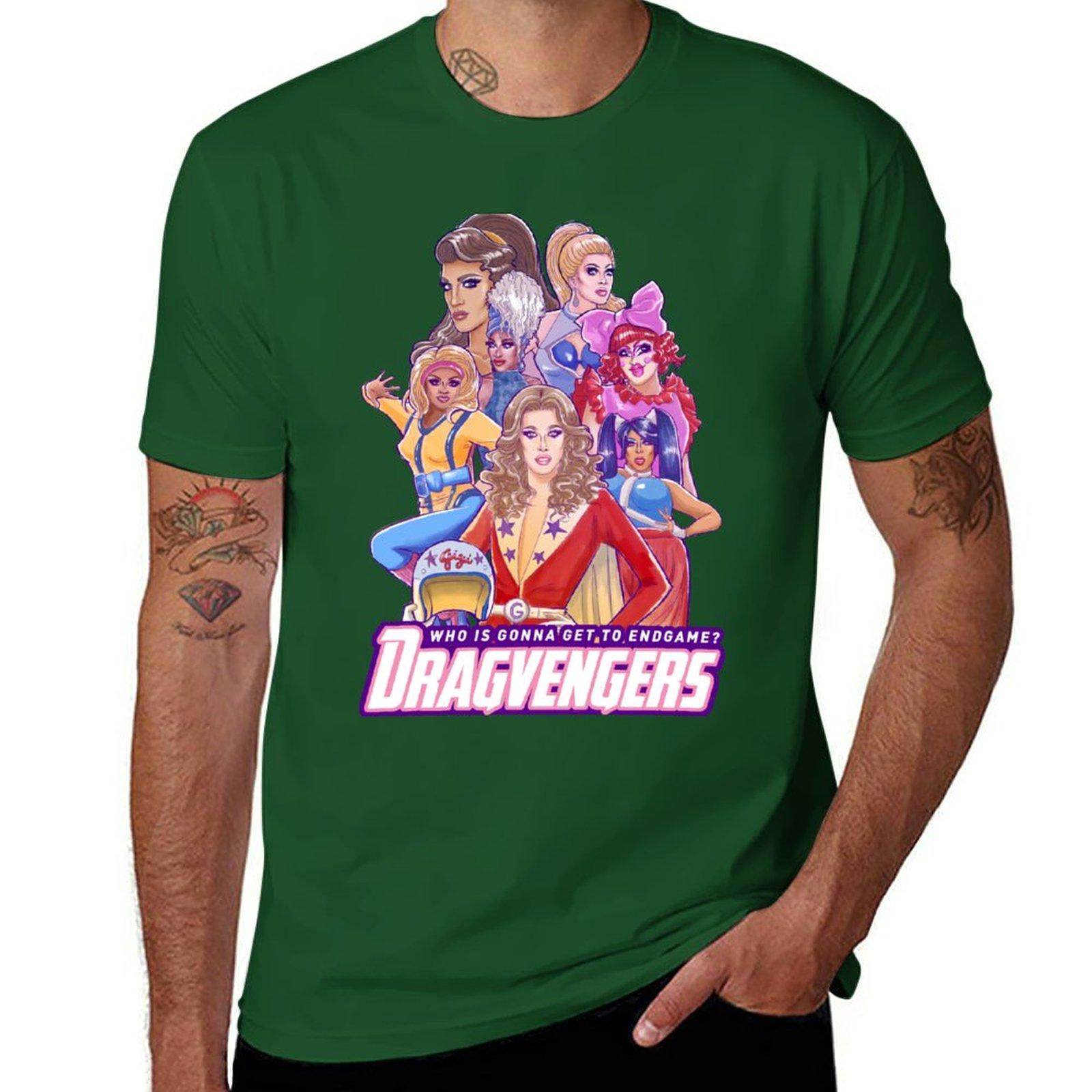 RuPauls Dragvengers TShirt summer tops customs design your own t shirts for men 4XL
RuPauls Dragvengers TShirt summer tops customs design your own t shirts for men 4XL