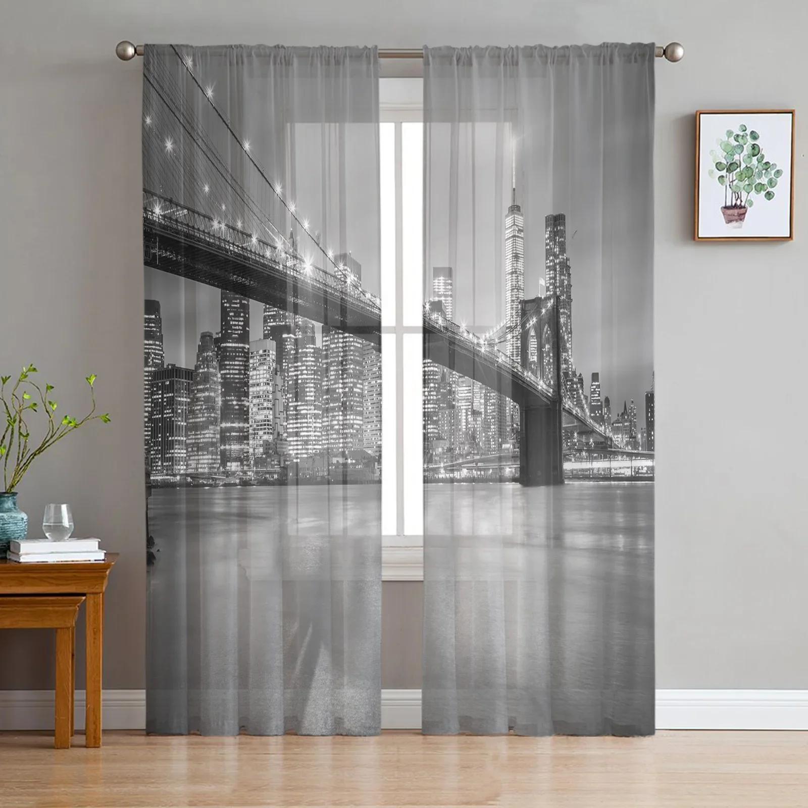 City Night Lights Transparent Curtains Living Room Window Panel Fine Netting Drapes For Bed Chamber Cooking Area Household Ornamentation Voile W135 x H115cm x1
City Night Lights Transparent Curtains Living Room Window Panel Fine Netting Drapes For Bed Chamber Cooking Area Household Ornamentation Voile W135 x H115cm x1