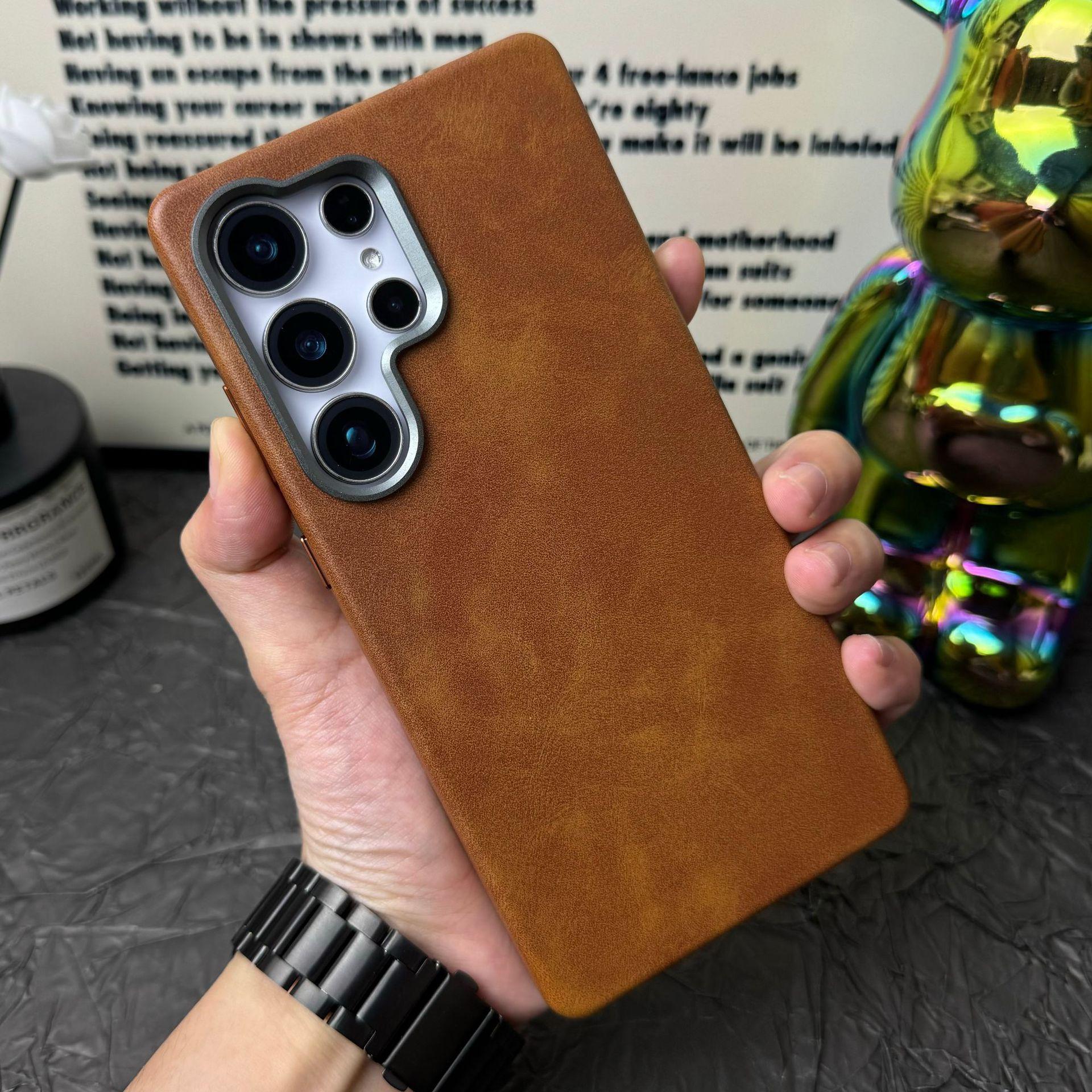 business leather phone case for Samsung Galaxy S25 Ultra S24 U S23 magnetic Wireless Charging retro anti drop protective Cover Galaxy S25 Ultra коричневий
business leather phone case for Samsung Galaxy S25 Ultra S24 U S23 magnetic Wireless Charging retro anti drop protective Cover Galaxy S25 Ultra коричневий