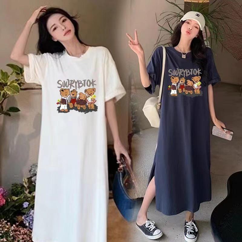 2024 Maternity Summer Fashion: Loose Short-Sleeve Over-the-Knee Slit Dress XL: 125-145 cm абрикосовый
2024 Maternity Summer Fashion: Loose Short-Sleeve Over-the-Knee Slit Dress XL: 125-145 cm абрикосовый
