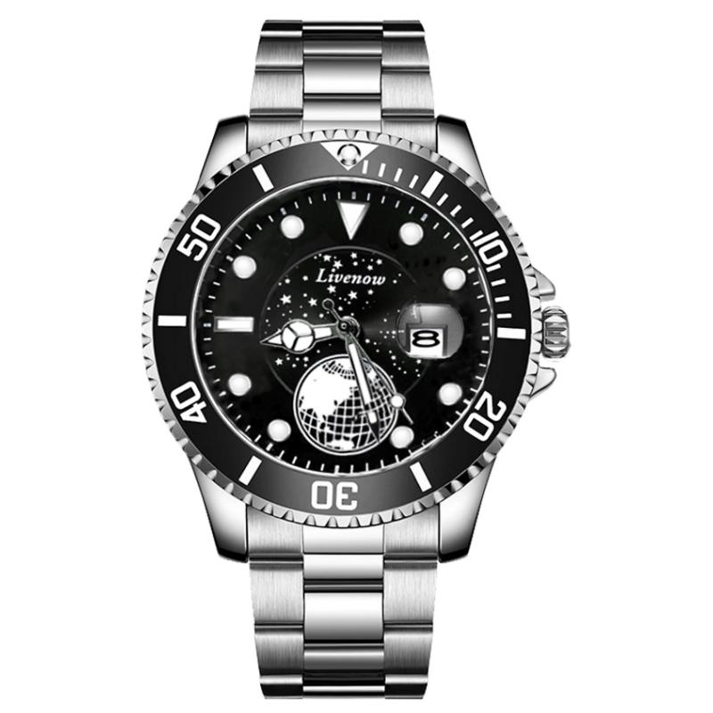 Чоловічий годинник Розкішні кварцові наручні годинники Водонепроникний Чоловічий годинник Годинник для подарунка батькові та коханому Годинник Різдвяний подарунок срібний/чорний
Чоловічий годинник Розкішні кварцові наручні годинники Водонепроникний Чоловічий годинник Годинник для подарунка батькові та коханому Годинник Різдвяний подарунок срібний/чорний