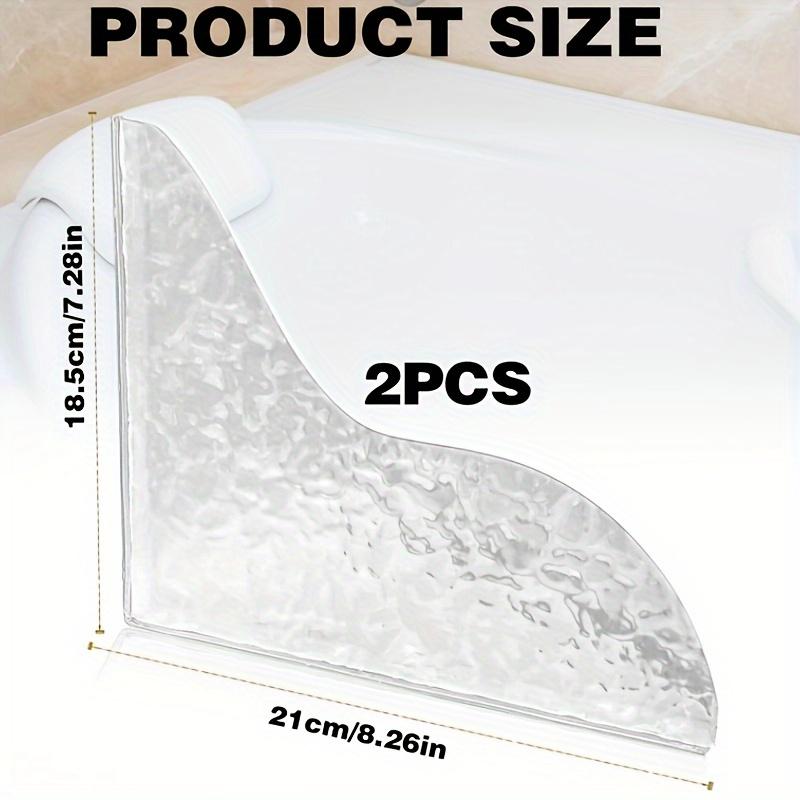 2 шт. самоклеящиеся акриловые брызговики для душа - прозрачный каменный узор, водонепроницаемые угловые накладки для ванны и душа, легкая установка
2 шт. самоклеящиеся акриловые брызговики для душа - прозрачный каменный узор, водонепроницаемые угловые накладки для ванны и душа, легкая установка