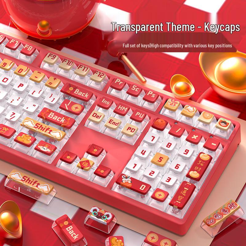 ASA Profile Pudding Keycaps - Custom Cute Double-Shot Transparent Mechanical Keyboard Caps 37.5x15.5x3 cm
ASA Profile Pudding Keycaps - Custom Cute Double-Shot Transparent Mechanical Keyboard Caps 37.5x15.5x3 cm
