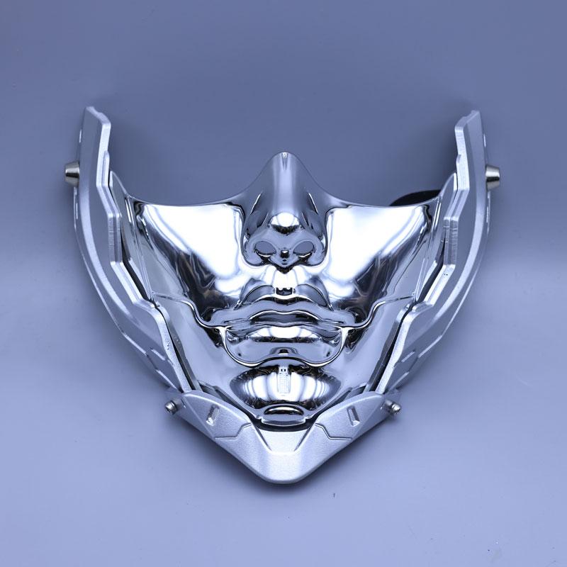 Tactical Techwear Mechanical Punk Half Face Mask Man Woman Mecha Style Technology Mechan Masks Cosplay Props
Tactical Techwear Mechanical Punk Half Face Mask Man Woman Mecha Style Technology Mechan Masks Cosplay Props