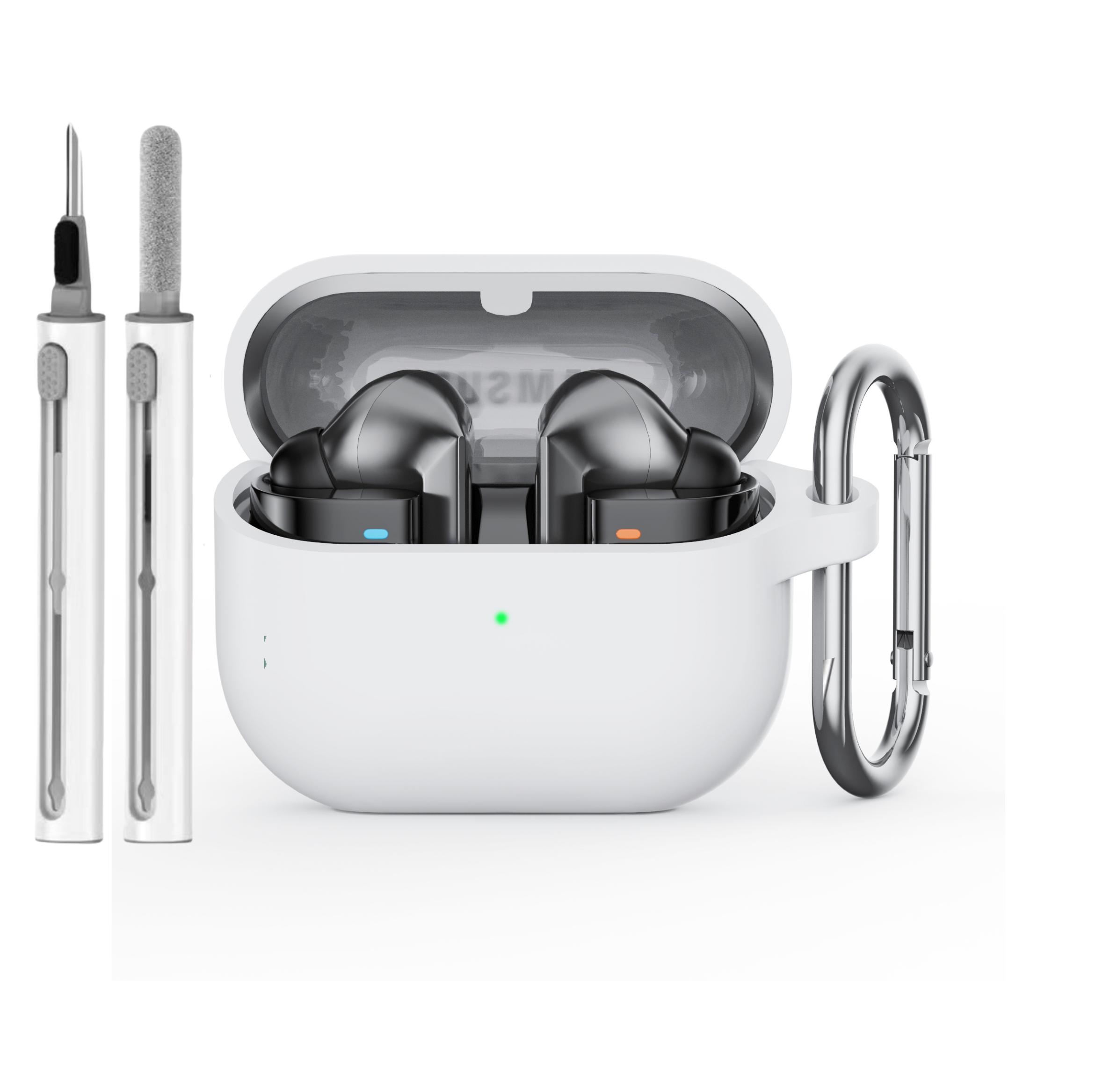 чехол для samsung buds 3/galaxy buds3 pro с чистящим набором силиконовый защитный чехол для galaxy buds 3 buzz 3Pro с брелком samsung buds 3 белый
чехол для samsung buds 3/galaxy buds3 pro с чистящим набором силиконовый защитный чехол для galaxy buds 3 buzz 3Pro с брелком samsung buds 3 белый
